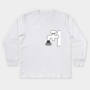 Water Tap Kids Long Sleeve T-Shirt